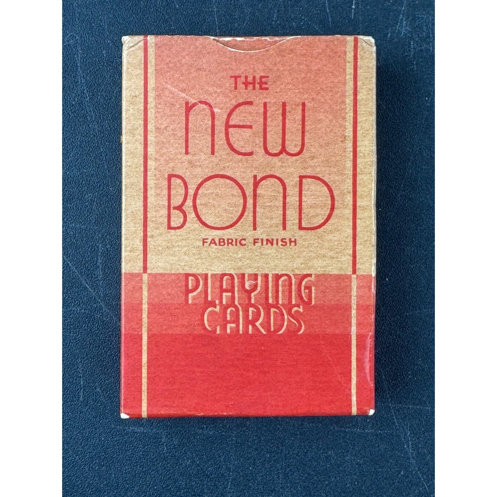 The New Bond Playing Cards Fabric Finish Red RAF Wings Vintage Contract Bridge